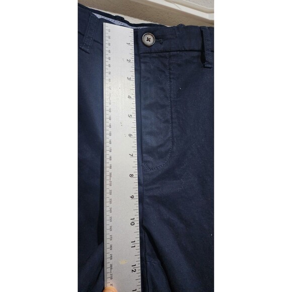 Tommy Hilfiger Pants Mens 42x30 Blue Chino Flat Front Straight Leg - Picture 7 of 16